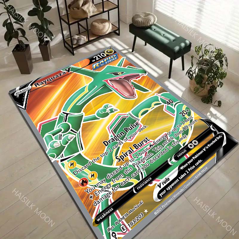 

Cards Printed Carpet Living Room Bedroom Bedside Floor Rug Balcony Garden Chair Desk Mat Gift for Family 40x60cm