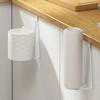 Non Drilling Wall Mounted Bathroom Toilet Paper Holder, Kitchen Tissue Holder Bathroom Storage Rack Space Saving Bracket Bathroom Accessories
