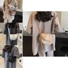 2024 New Spring Women's Saddle Bag Urban Minimalist Pu Shoulder Crossbody Bag Folded Design