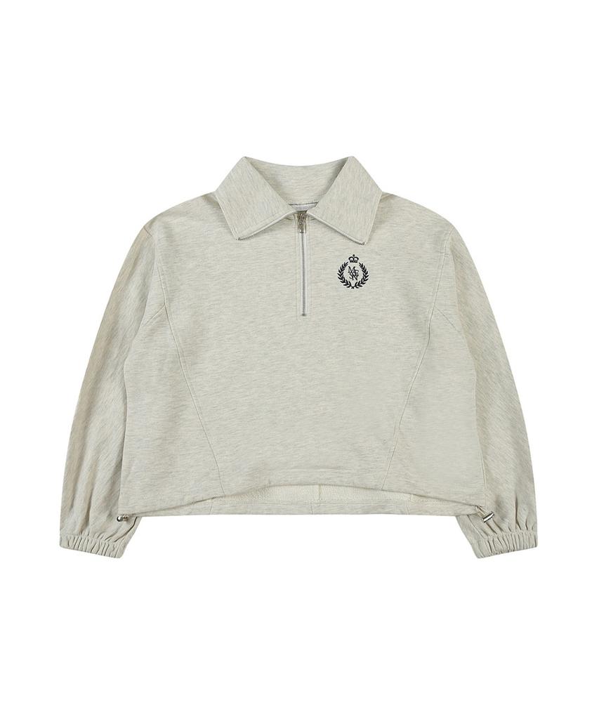MESENSE Logo Embroidered Half-Zip Polo Shirt_Mb3Ytsm204Z