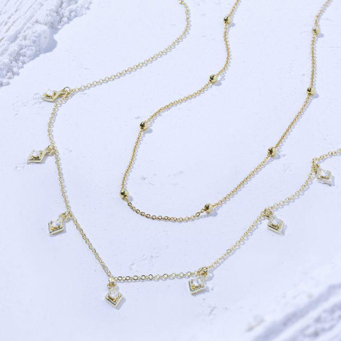 Luxenter 18-carat Yellow Gold Finish Necklace - Liydat
