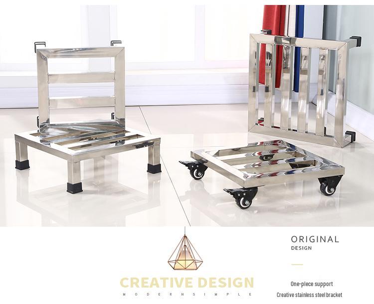 Nerezový víceúčelový regál a zvýšená spodní skříňka