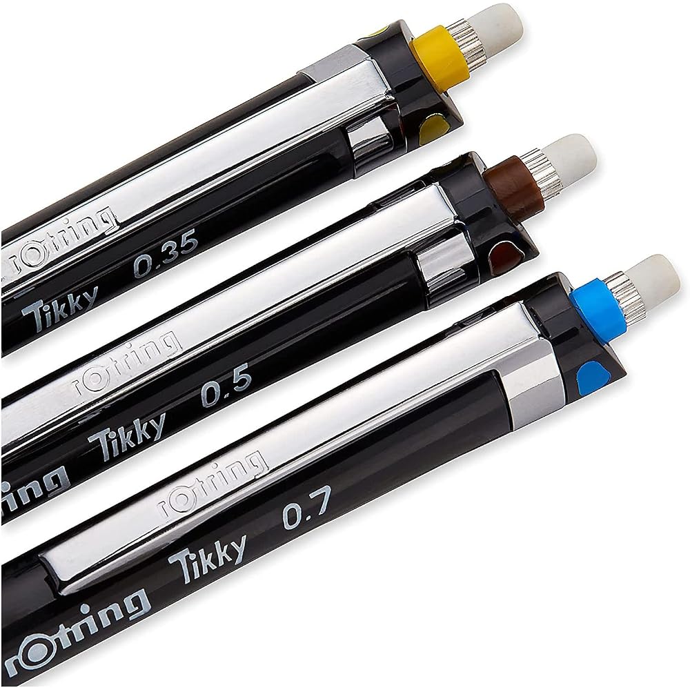 Rotring (Rotling) Ticky Mechanical Pencil Set of 3 [Parallel Imported Product]
