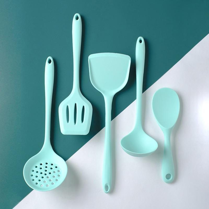 Silicone Kitchenware , Cream Scraper, Spatula, Oil Brush, Size Scraper Set Baking Tool,Non-Integrated Hand