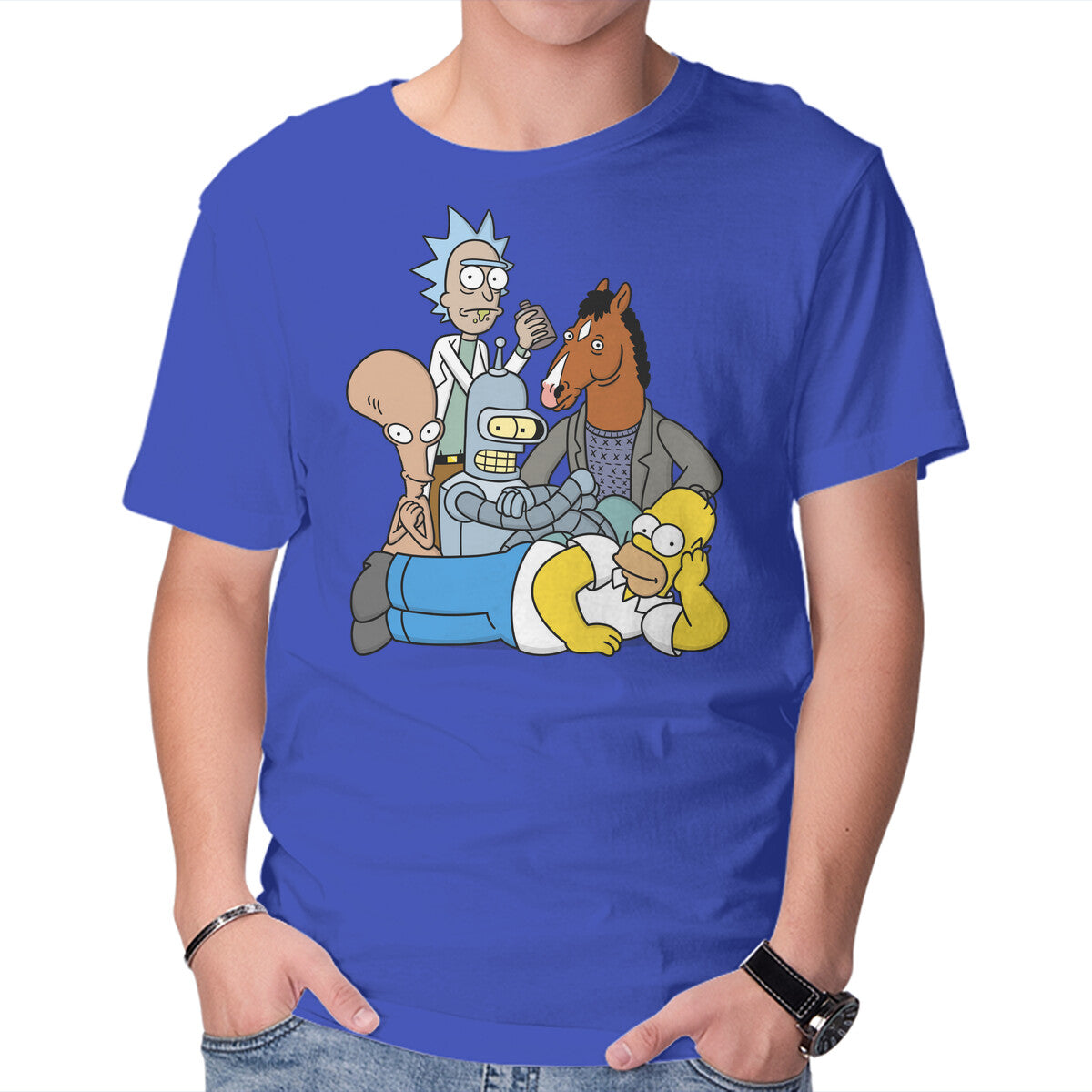 Unisex Crew Neck T-Shirt The Breakfast Drinkers Graphic Short Sleeve Casual Tee XXL