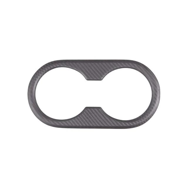 For Tesla Model 3 For Tesla Model Y 17-24 Real Carbon Fiber Car Rear Armrest Water Cup Holder Cover Trim Sticker Car Accessories