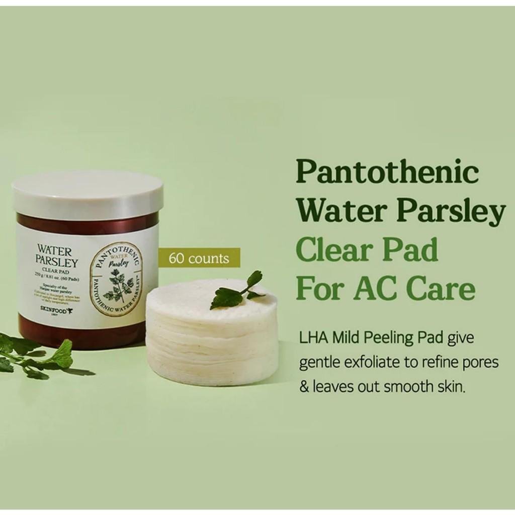 [SKINFOOD] Pantothenic Water Parsley Clear Pad 250g (8.81 oz.) 60 Sheets