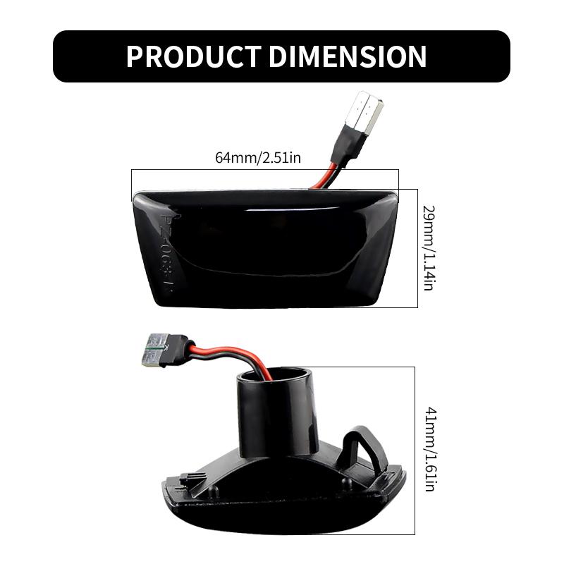 2PCS Dynamic Side Indicator LED Repeater Turn Signal Marker Light For Opel Zafira B Astra H Corsa D Insignia A Chevrolet Cruze