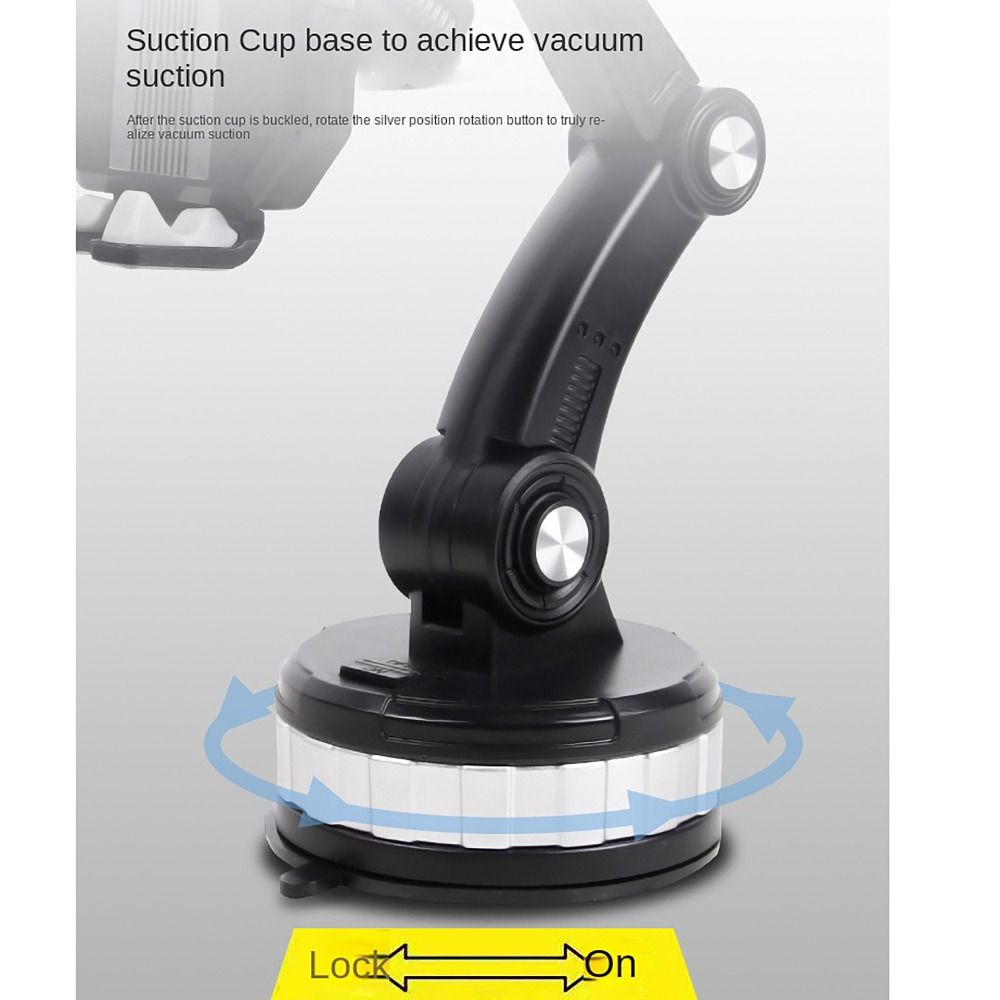 360° Rotating Car Phone Holder Anti Shaking Fixed Shockproof Smartphone Holder Suction Cup Type Car Phone Bracket