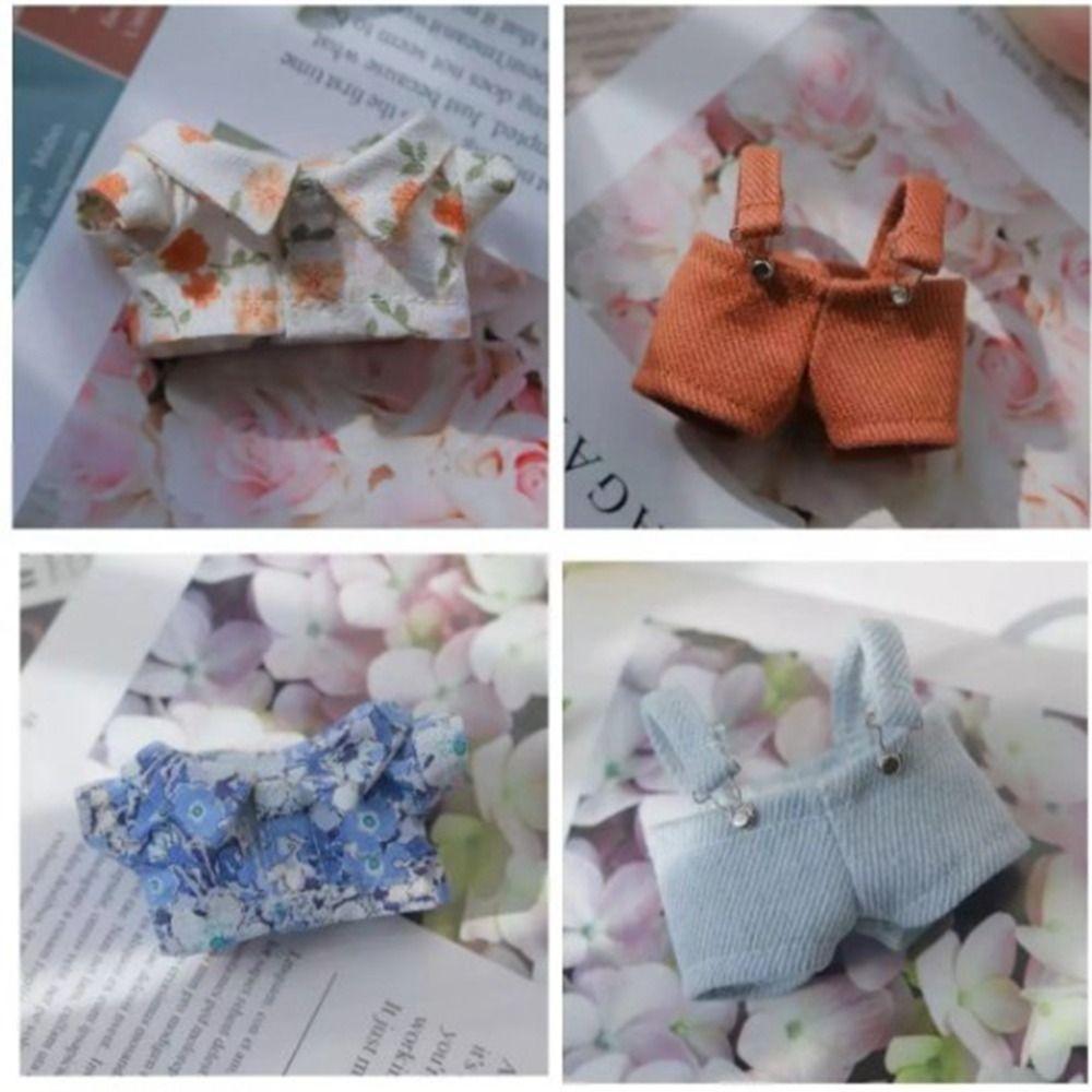 2 Colors Doll Clothes Mini Clothes Overalls Suit High Quality Toys Accessories  20cm Cotton Doll