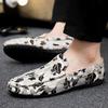 2025 Men's Shoes Breathable Bean Shoes Men's Trend One Step Stepping Old Beijing Cloth Shoes Driving Casual Shoes Lazy