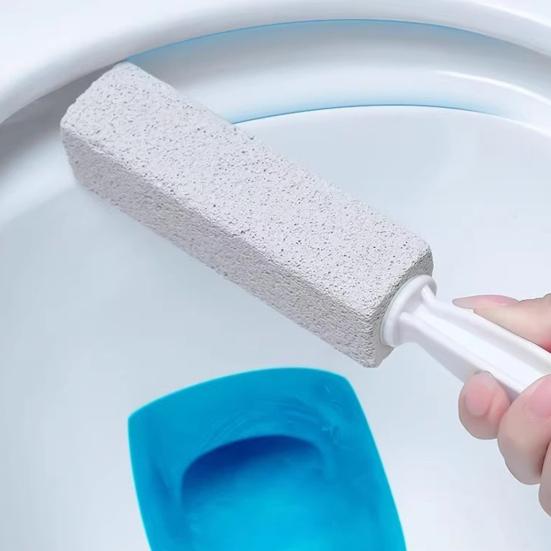 Kamień Pumeksowy do Czyszczenia Toalety z Ergonomiczną Rączką Naturalny Środek Ścierny do Usuwania Kamienia Kotłowego Środek do Usuwania Plam z Toalety Czyścik do Szorowania