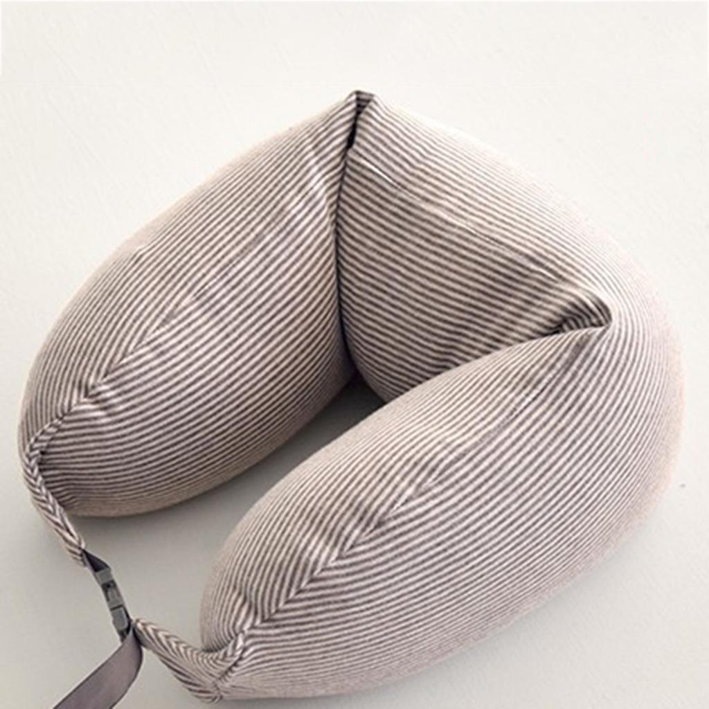 U-shaped neck pillow Braces travel sleep neck support wraps Soft U shaped pillows lunch break pillow particle Brace