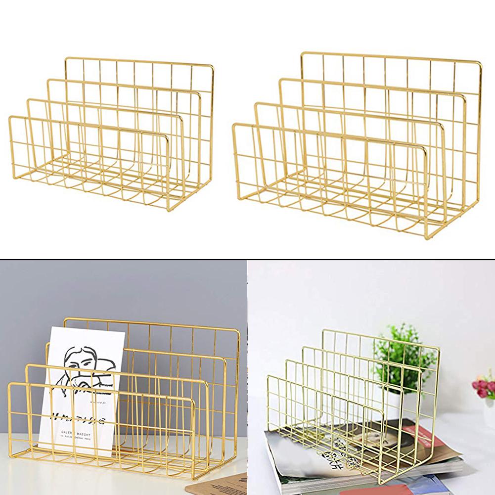 File Filling Rack Desktop File Holder Spacious Compartments Stylish Design Tidy And Neat Elegant Colors Study Room