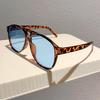 Luxury Designer Big Frame Pilot Sunglasses for Women Men Trendy Vintage Punk Shades UV400 Protection