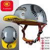 Retro Electric Vehicle Riding Helmet - Unisex, Lightweight, All-Season