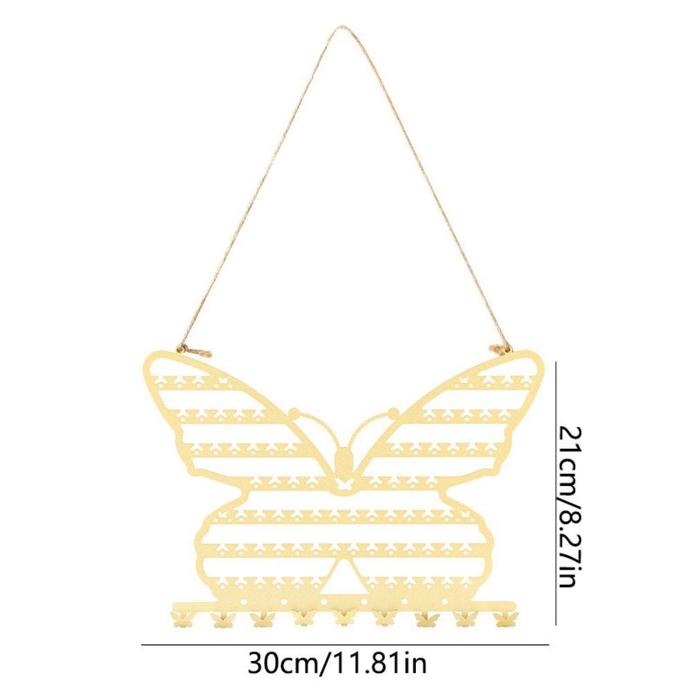 Butterfly Shape Butterfly Necklace Wall Holder Hollow Hanging Jewelry Display Stand Bracelets