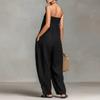 Women's Fashionable Color Sexy Strapless Casual Jumpsuit Without Sleeves