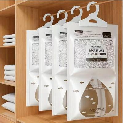 Closet Dehumidifier Bags Moisture Absorbing Hanging Pouches for Indoor Products