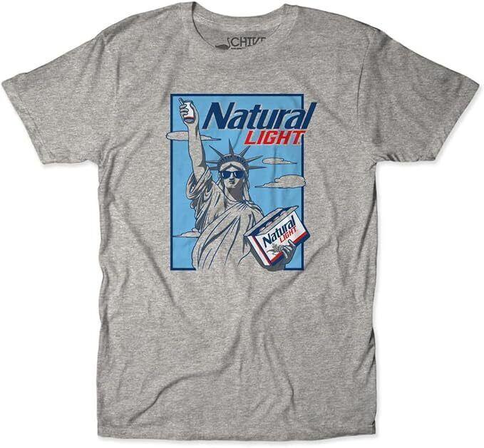 

26 theCHIVE Natural Light Natty Statue of Liberty T-Shirt Unisex T-Shirt XL