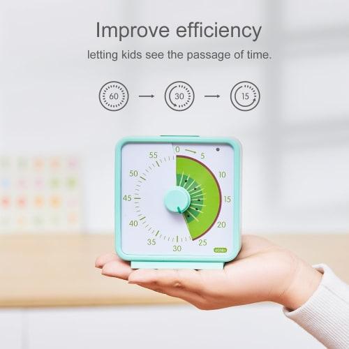 Conchstar 60-Minute Visual Timer for Kids, Fruit Pattern Design, Visual Countdown Timer for Classroom, Office, Kitchen, Pomodoro Timer, Silent Operati