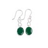 Natural Green Onyx Gemstone 925 Sterling Silver Handmade Jewelry Earrings 1.60" EE-12-17