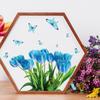 Luminous Blue Tulips Wall Sticker