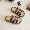 Kids' Summer Comfort Slippers: Soft Sole, Wear-Resistant, Trendy One-Strap Flats for Boys & Girls.
