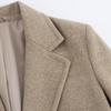2024 Winter Women's Fashion: European-Style Soft Loose-Fit Wool Coat with Button Embellishments