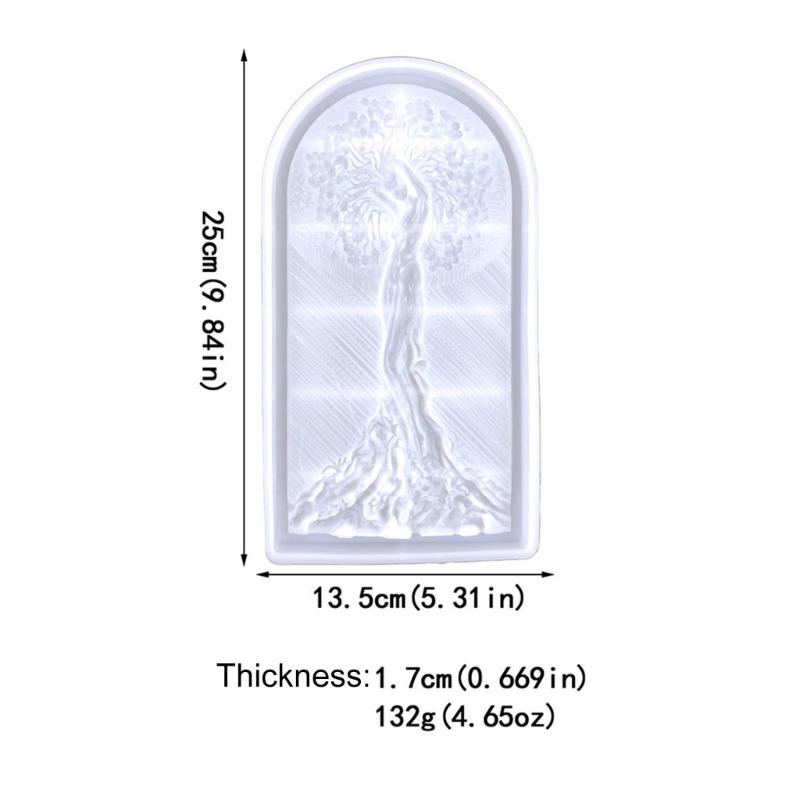 Diy Handmade Products Woman Big Tree Ornament Silicone Mold Scented Gypsum Ornaments Drop Glue Resin Mold for Decoration