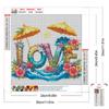 Summer Beach Full DIY 5D Round Drill Diamond Dots Paintings Picture Arts Craft for Adults Beginner Home Wall Decor Gift 30x30cm