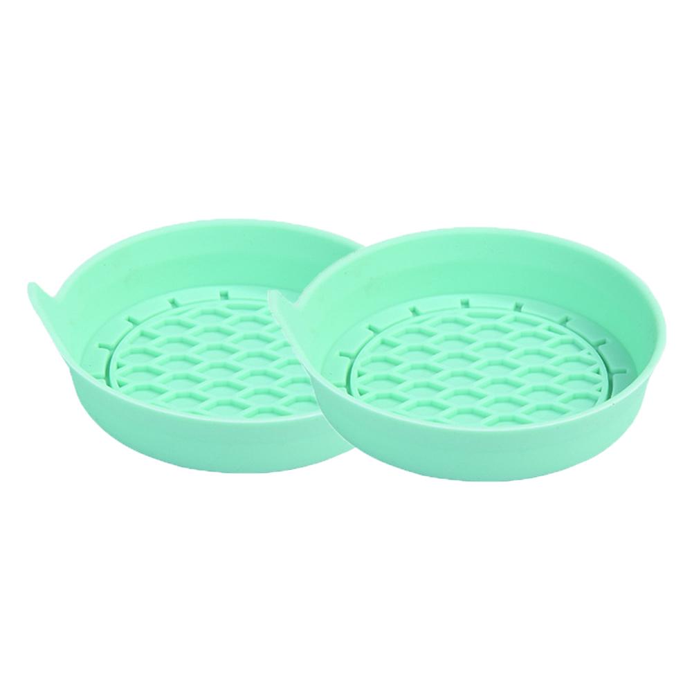 2PCS Silicone Car Coasters Non-Slip Water Cup Pad Car Cup Groove Anti-Scalding Mat Bottle Cup Holders Car Interior Accessories