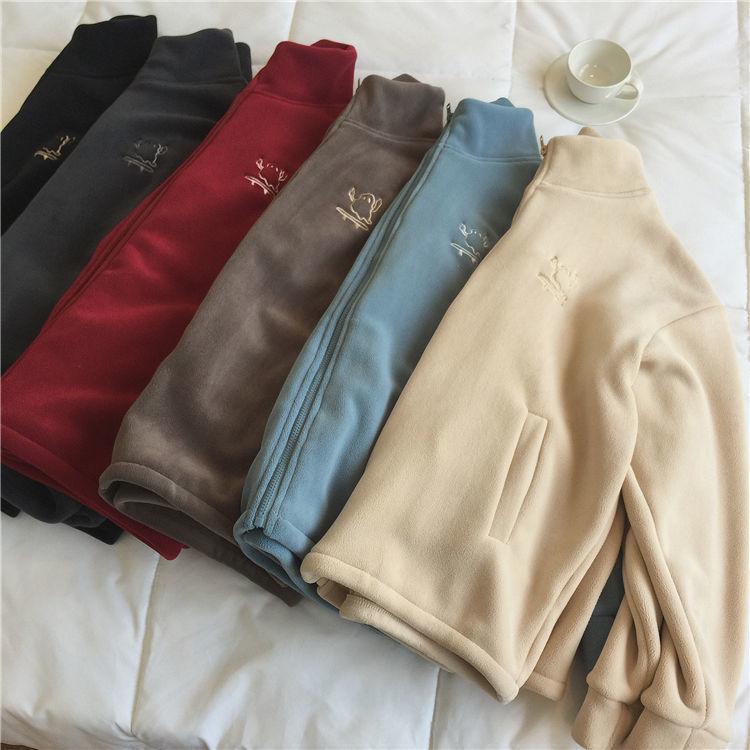 Women's Fleece Lamb Wool Windbreaker Jacket, Autumn/Winter 2025