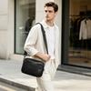 Leather Men's Single-shoulder Bag, Stylish for Daily Commuting, Wide Rectangular Small Bag, Portable Cross-body Bag