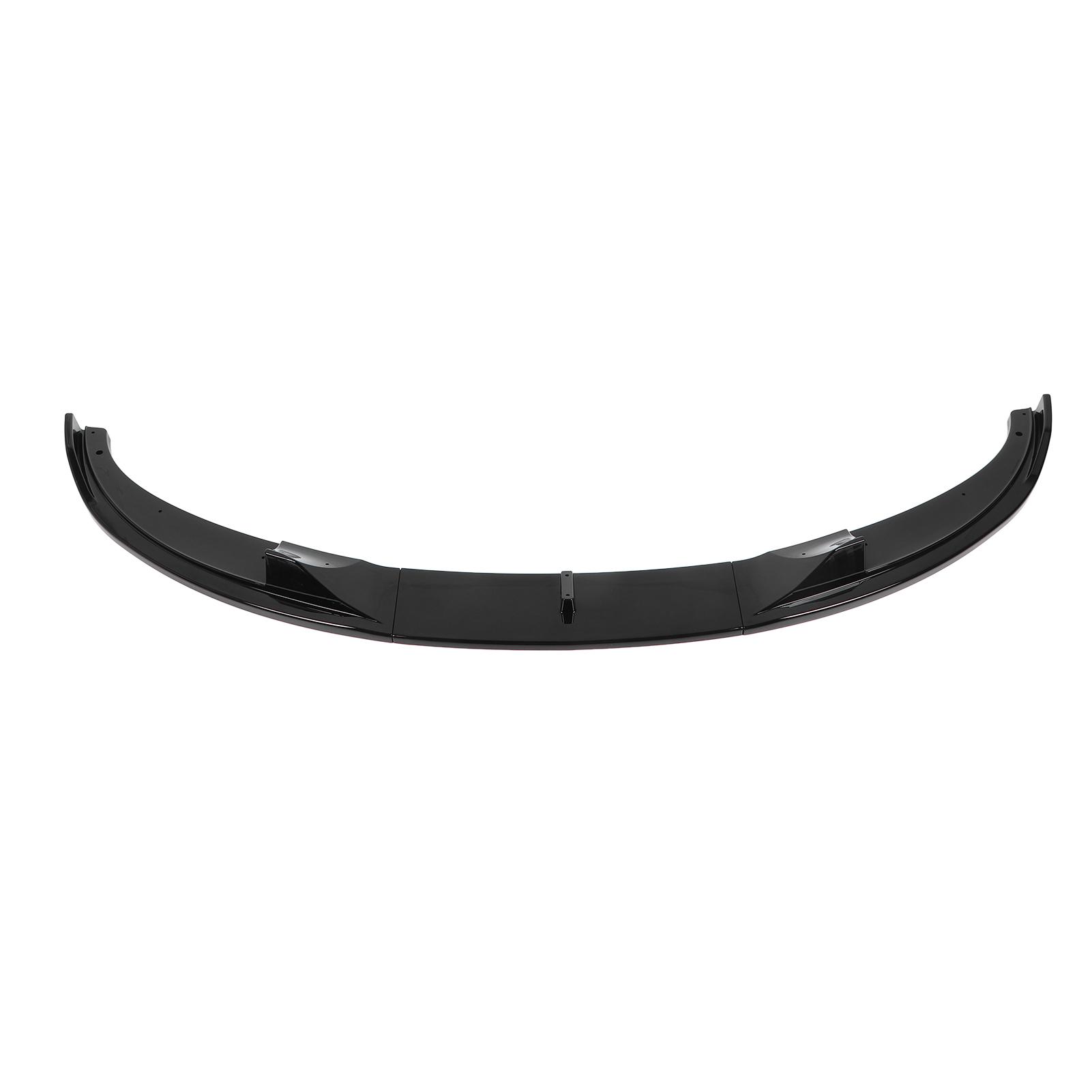 3 STKS Voorbumper Lip Spoiler Hoge Sterkte Sportieve Bumper Lip Kin Splitter Diffuser voor E60 E61 M5 2005‑2010 Bright Black