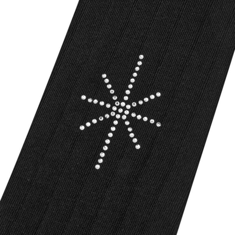 SALTY PEBBLE GLITTERING GEM RIBBED SOCKS [blzck]