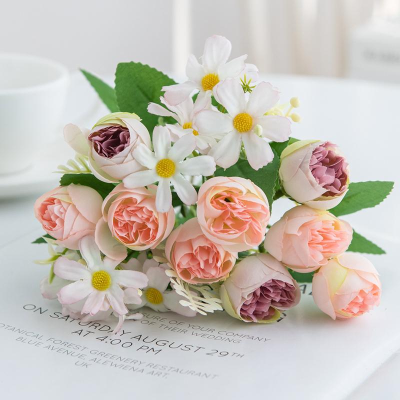 1/2Pc Artificial Flowers Rose Wedding Home Room Table Festival Decoratio Outdoor Garden Yard Bridal Bouquet DIY Gift Accessories
