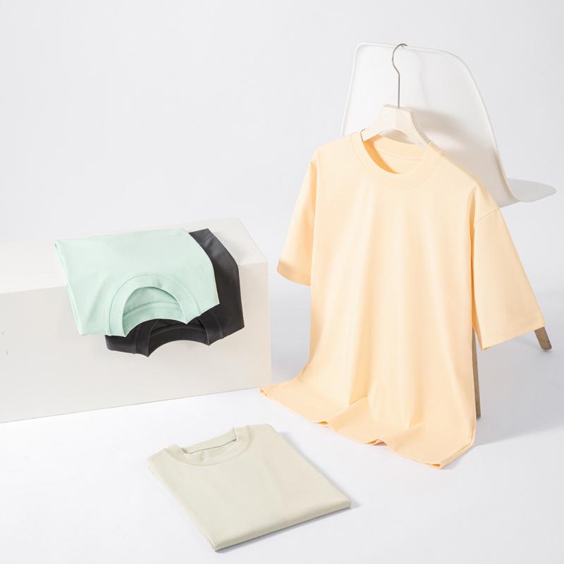 2024 New Summer Ice Cotton Loose Short Sleeve T-Shirt for Women—Japanese Korean Casual Dopamine Trend Couple Top