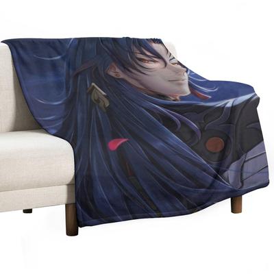 Blade (honkai Star Rail) Throw Blanket Moving Flannel Fabric Manga Soft Plush Plaid Blankets