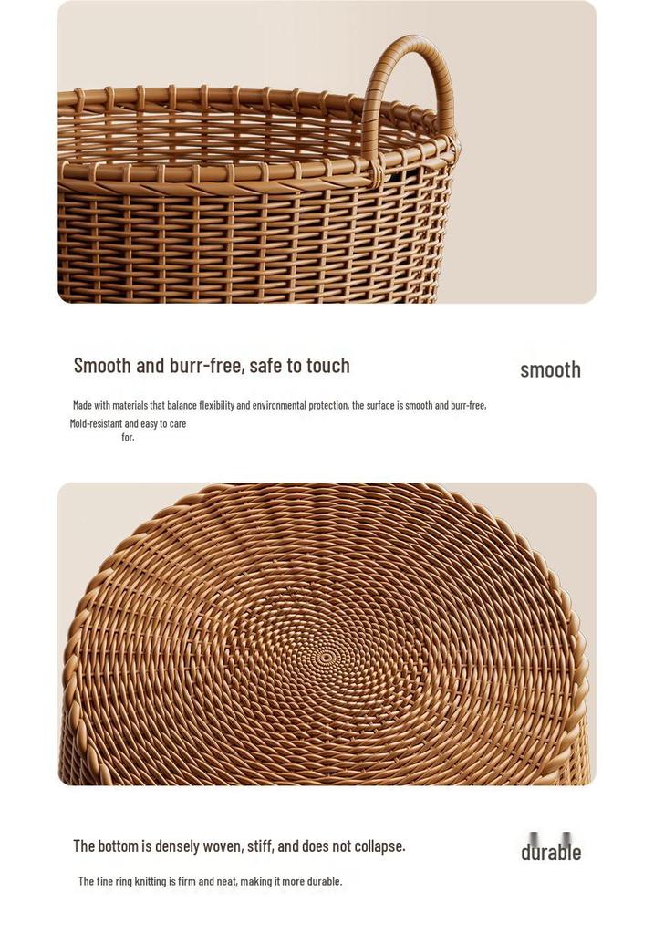 Elegant Large-Capacity Laundry & Toy Storage Basket