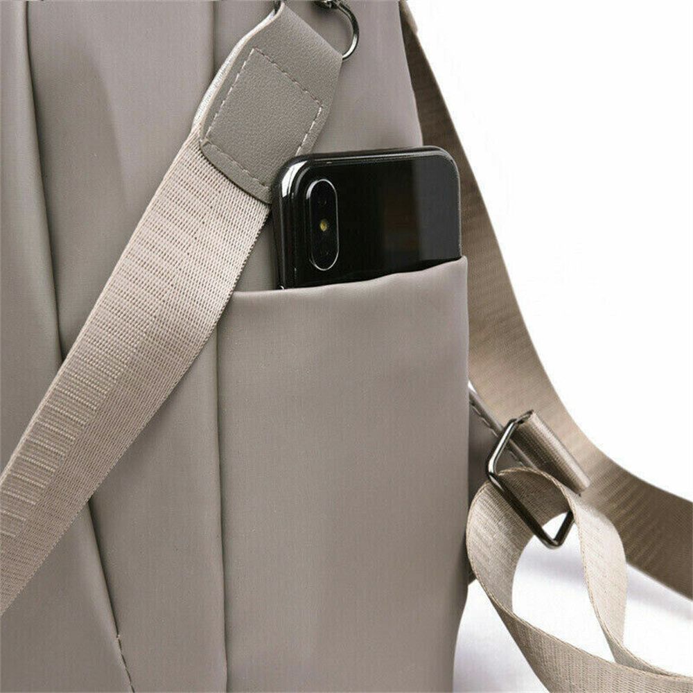 Praktische Damen Handtasche Schule Schultertasche Reisetasche Anti-Diebstahl-Rucksack Wasserdichter Rucksack