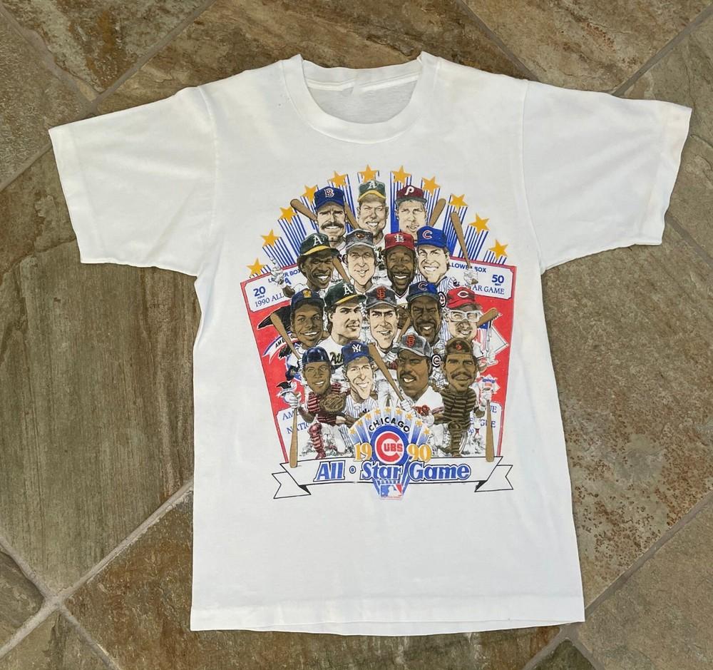Vintage 1990 Chicago Cubs All-Star Game Tshirt All size NG2661 Unisex T-Shirt S