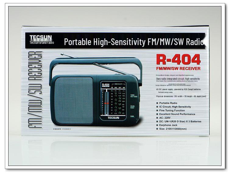 Tecsun R-404P High Sensitivity FM/AM Shortwave Radio for Seniors