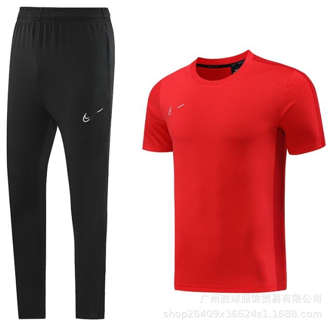 Nk Tuta da Allenamento Pantaloncini a Maniche Corte Casual, Maglia da Calcio, Maglia di Classe, Maglia Sportiva Fitness da Corsa per il Commercio Estero