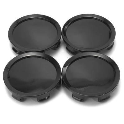 Rhinotuning Wheel Center Caps, 74.5mm Outer Diameter, 70mm Inner Diameter, Highlight Black, 4 Pieces