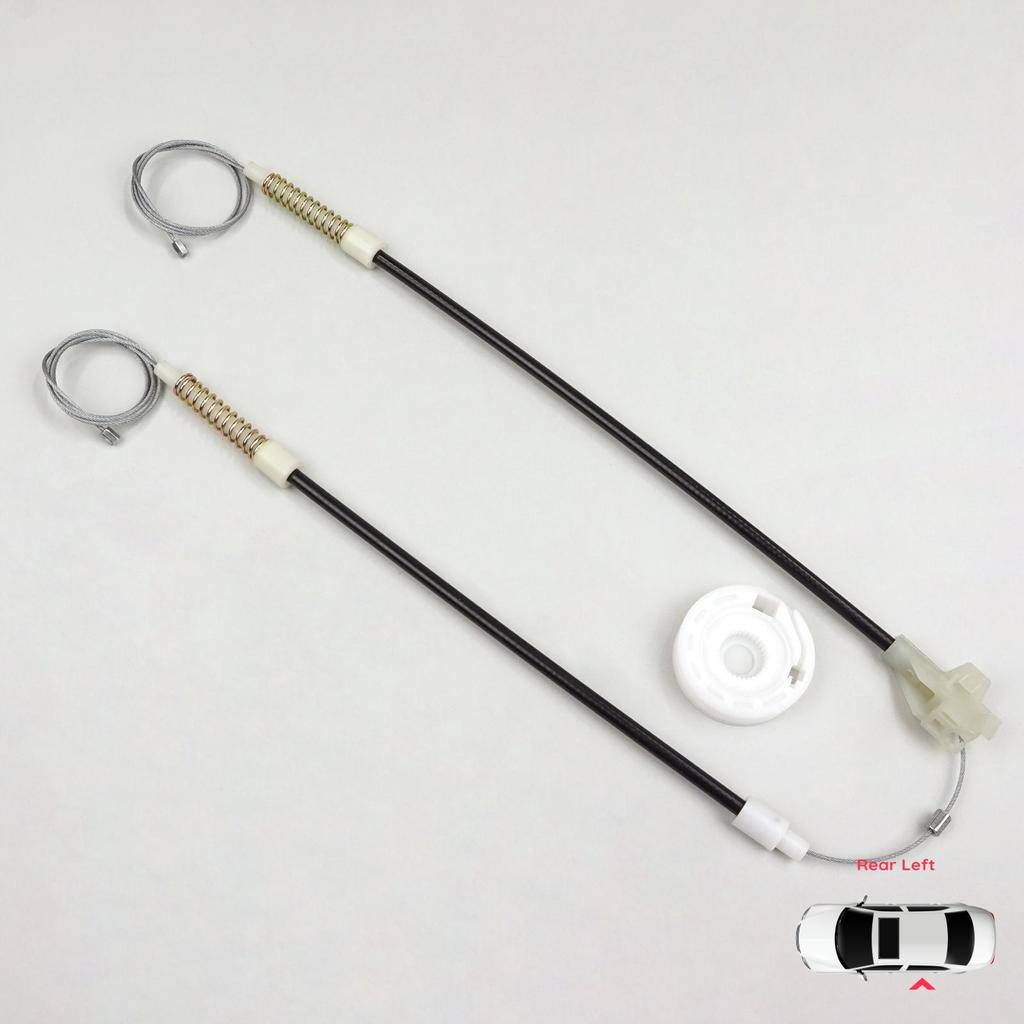 BWR5115 Electric Window Regulator Repair Set Rear Left for VW Golf MK3 1991-1998 5-Door Vento Jetta 1H2 1992-1999 1H4839461A