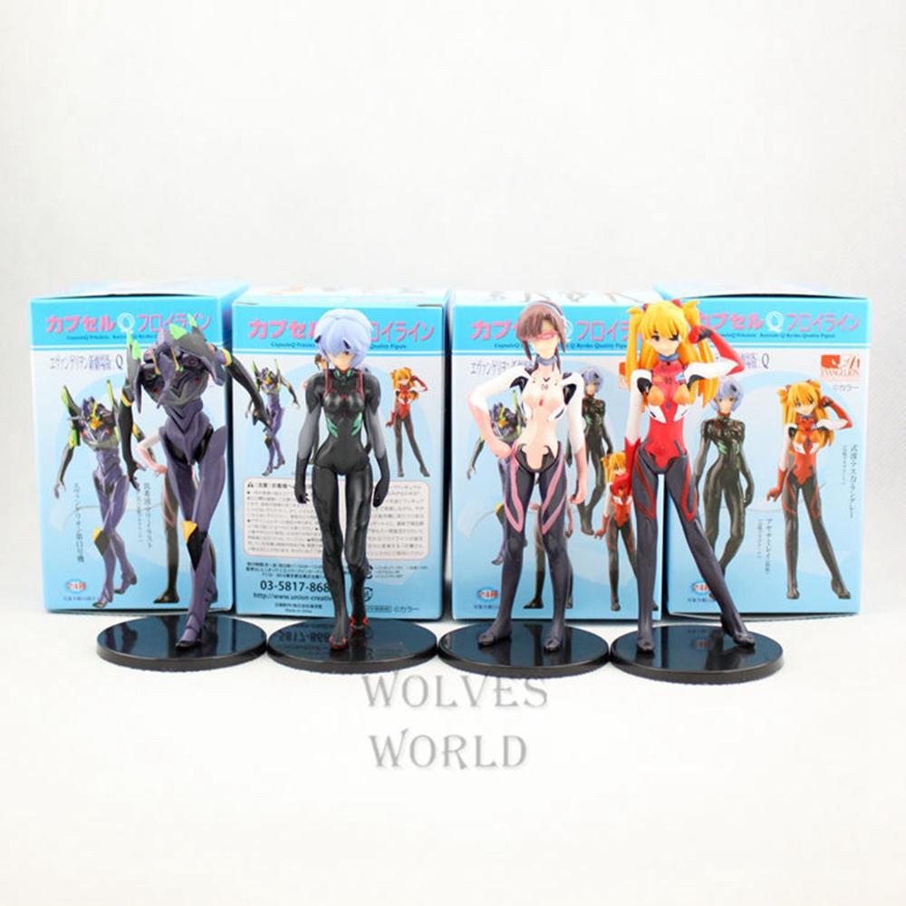 

10CM 4Pcs Anime NEON GENESIS EVANGELION Figure Asuka Langley Soryu Ayanami Rei Set Gacha Toy EVANGELION-01 Model With box