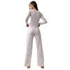 European & American Style Autumn/Winter Casual Long-Sleeve Two-Piece Pajama Set