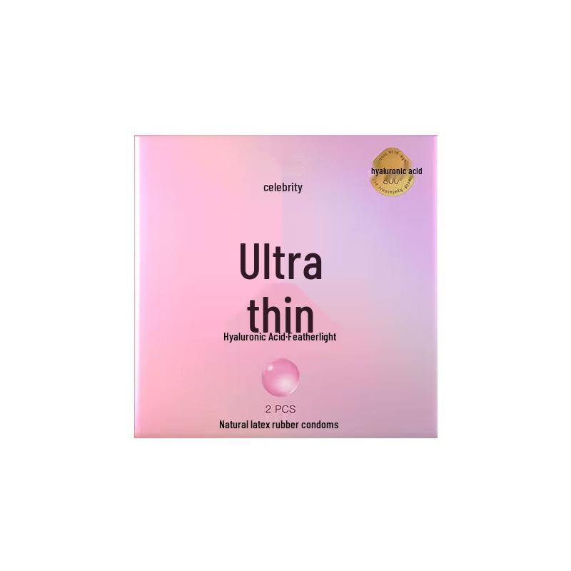 Prezervative Celebrity Ultra-Subțiri cu Particule Mari - Pachet de Trei