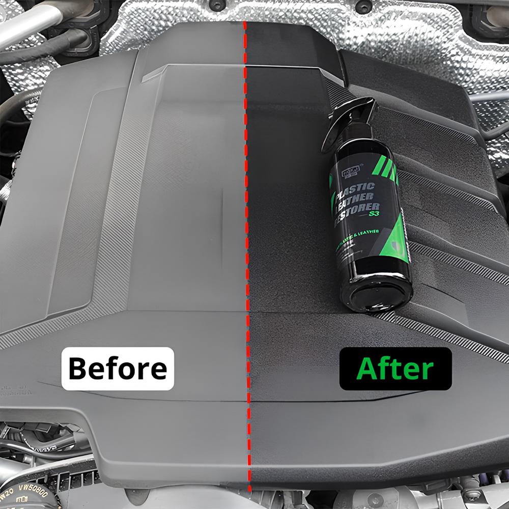 HVIERO S3 Auto Interni Parti Pelle Liquida Ristrutturante Plastica Rinfrescante Schiuma Detergente Spray Pasta Ristrutturante Auto